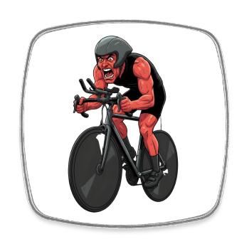 Fahrrad Rennrad Radfahrer Bikesport Mountainbike - Viereckiger Kühlschrankmagnet - Weiß - Vorne