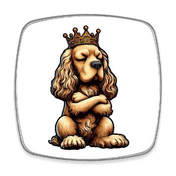 Cocker Spaniel Cocker Dog Cocker Spaniel Owner - Square fridge magnet - white - Front