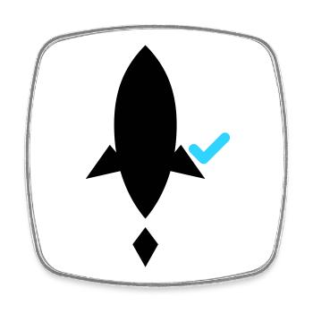 Ship it (after tests pass) – Developer CI/CD - Viereckiger Kühlschrankmagnet - Weiß - Vorne