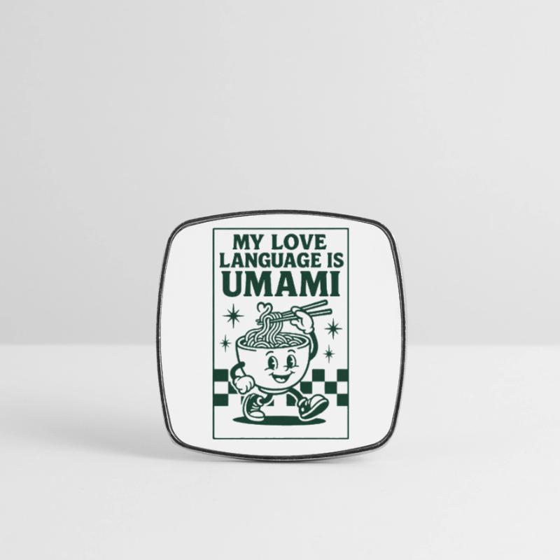 Umami, c’est l’amour | Nouilles ramen Magnet carré
