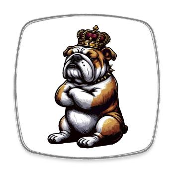 English Bulldog Bully Bully Owner Bullyfan - Square fridge magnet - white - Front