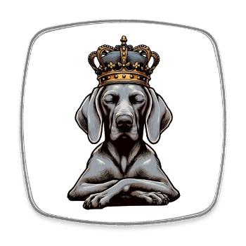 Weimaraner Weimaraner Lovers Weimaraner Keeper - Square fridge magnet - white - Front