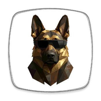 Les chiens bergers allemands adorent les chiens bergers allemands - Magnet carré - blanc - Devant