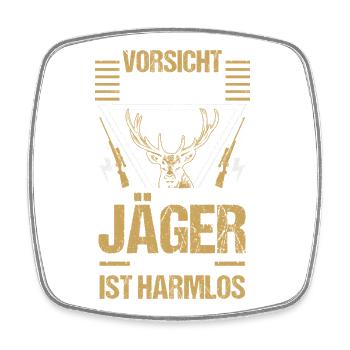 Hunting Hunting Huntsman Hunters - Square fridge magnet - white - Front