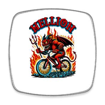 Hellion - Magnet carré - blanc - Devant