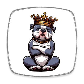 American Bully Bully Pit Bullys Bullybesitzer  - Viereckiger Kühlschrankmagnet - Weiß - Vorne