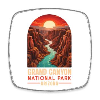 Grand Canyon National Park Arizona State - Square fridge magnet - white - Front