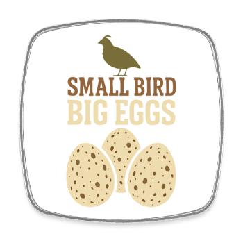 Quail Keeper Quail Farmer Backyard Quail - Square fridge magnet - white - Front