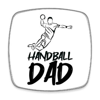Père joueur de handball - Magnet carré - blanc - Devant