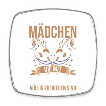 Steckenpferd Hobbyhorse Hobby Horsing - Viereckiger Kühlschrankmagnet - Weiß - Vorne