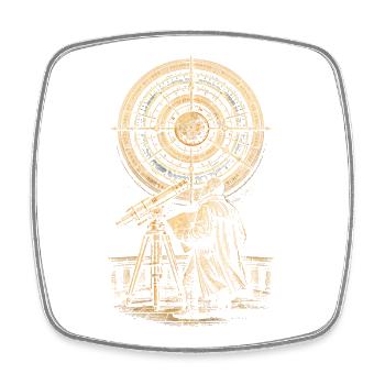 Astronomy Astronomer Star Chart - Square fridge magnet - white - Front