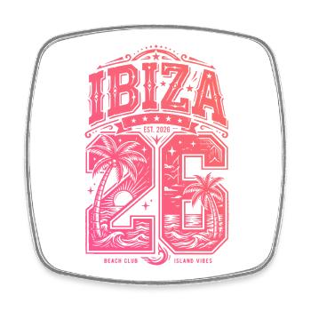 Ibiza 26 Jersey - Square fridge magnet - white - Front