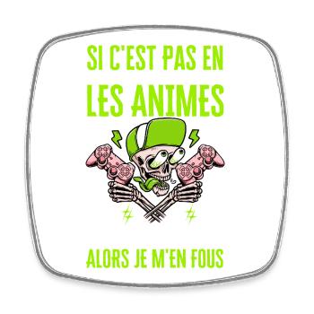 Si C'est Pas En Rapport Avec Les Mangas Jeux Vidéo - Magnet carré - blanc - Devant