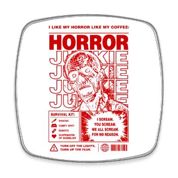 Design rétro de zombies pour les zombies d’horreur - Magnet carré - blanc - Devant