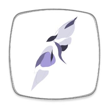 Wings of Shadow and Light - Square fridge magnet - white - Front