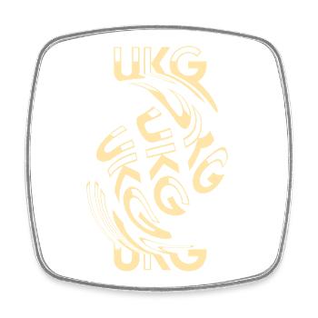 UKG UK Garage Musik, Bassmusik, Grime - Viereckiger Kühlschrankmagnet - Weiß - Vorne