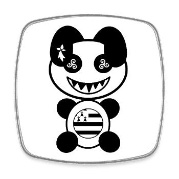 Plush: Brettony - Square fridge magnet - white - Front