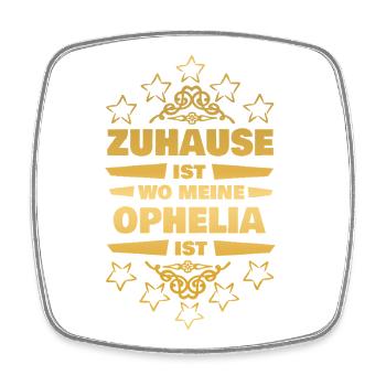 Ehefrau Ophelia - Viereckiger Kühlschrankmagnet - Weiß - Vorne