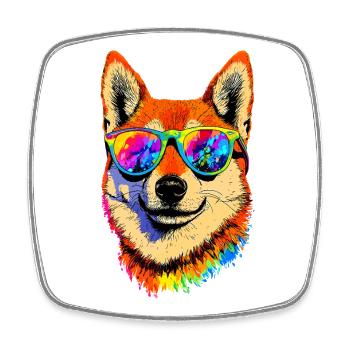 Shiba Inu Dog Japanese Dog Breed Japan Shibas - Square fridge magnet - white - Front