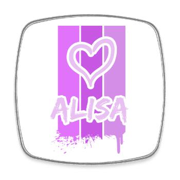 Cadeau pour Alisa - Magnet carré - blanc - Devant