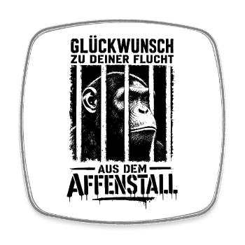 Schade das du gehst wir vermissen dich Jobwechsel - Viereckiger Kühlschrankmagnet - Weiß - Vorne