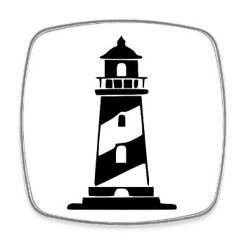 Northern Germany North Sea Baltic Sea Holiday Gift - Square fridge magnet - white - Front