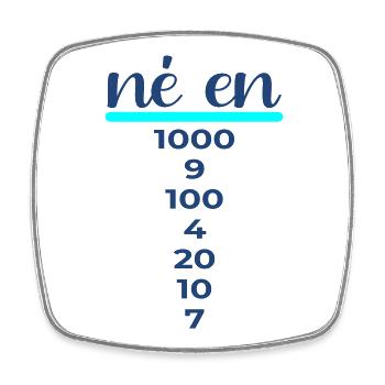 Né en 1997 - Homme Anniversaire France - Magnet carré - blanc - Devant