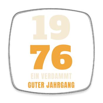 1976 Ein verdammt guter Jahrgang 50. Geburtstag - Viereckiger Kühlschrankmagnet - Weiß - Vorne