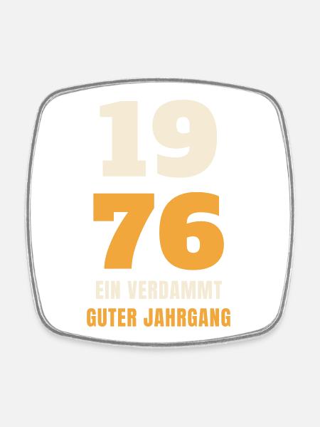 1976 Ein verdammt guter Jahrgang 50. Geburtstag - Viereckiger Kühlschrankmagnet - Weiß