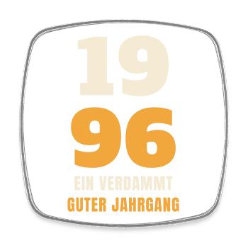 1996 Ein verdammt guter Jahrgang 30. Geburtstag - Viereckiger Kühlschrankmagnet - Weiß - Vorne