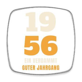 1956 Ein verdammt guter Jahrgang 70. Geburtstag - Viereckiger Kühlschrankmagnet - Weiß - Vorne