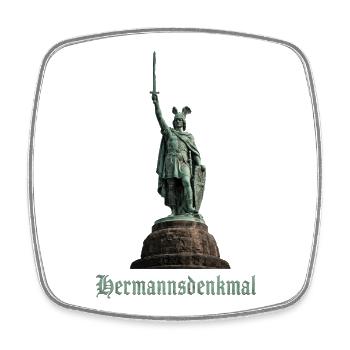Hermannsdenkmal - Viereckiger Kühlschrankmagnet - Weiß - Vorne