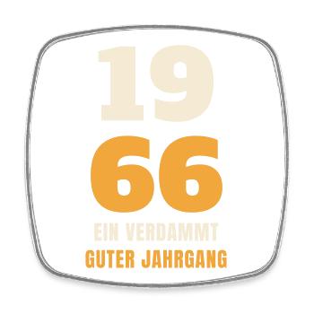 1966 Ein verdammt guter Jahrgang 60. Geburtstag - Viereckiger Kühlschrankmagnet - Weiß - Vorne