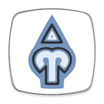 Zodiac Tribal Aries and Fire - Square fridge magnet - white - Front