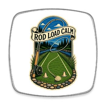 ROD LOAD CALM - Square fridge magnet - white - Front