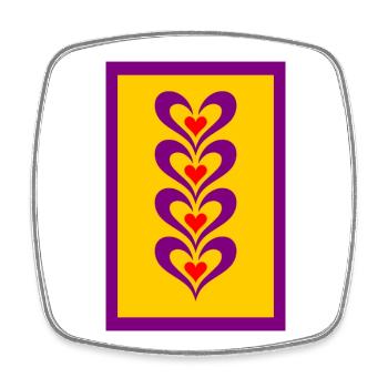 Need More Love - Square fridge magnet - white - Front