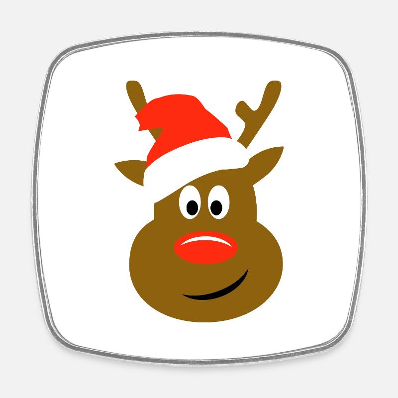 Christmas - Square fridge magnet - white