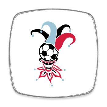 Fußball Joker Ball Sport - Viereckiger Kühlschrankmagnet - Weiß - Vorne