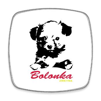Bolonka Zwetna Design - Viereckiger Kühlschrankmagnet - Weiß - Vorne