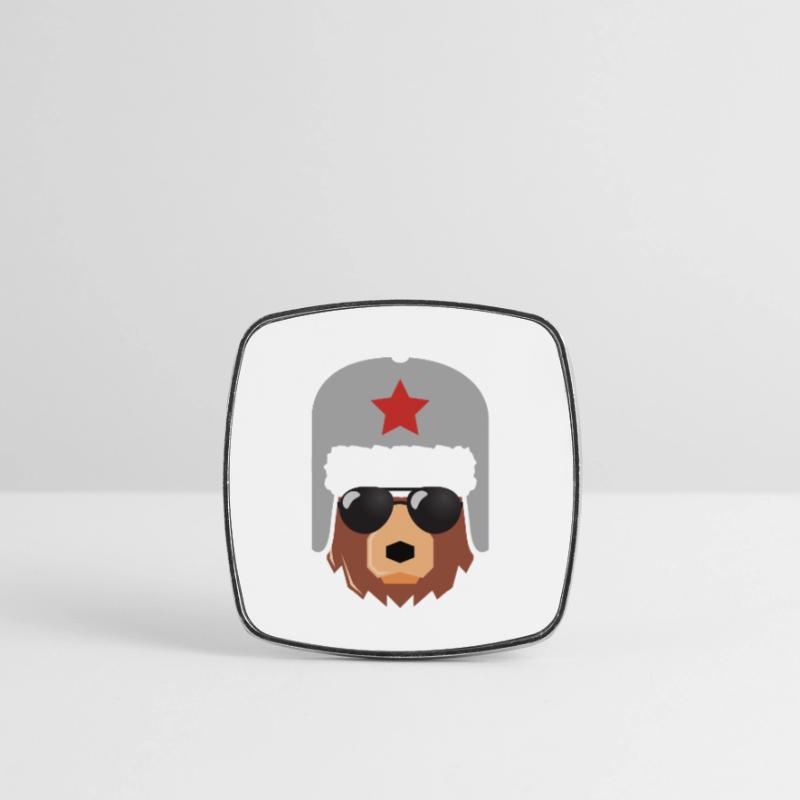 Ours russe, Russie, Poutine, Magnet carré