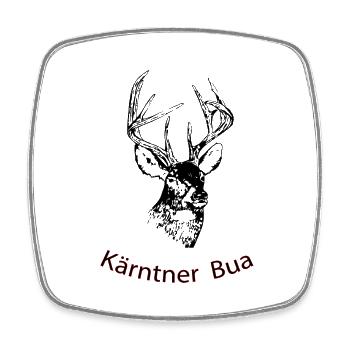 Kärntner Bua - Viereckiger Kühlschrankmagnet - Weiß - Vorne
