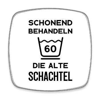60. GEBURTSTAG FRAU 60 JAHRE 1963 - Viereckiger Kühlschrankmagnet - Weiß - Vorne