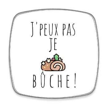J'peux pas... - Magnet carré - blanc - Devant