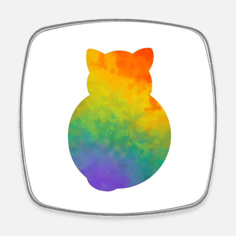 Chaton de fierté - Magnet carré - blanc