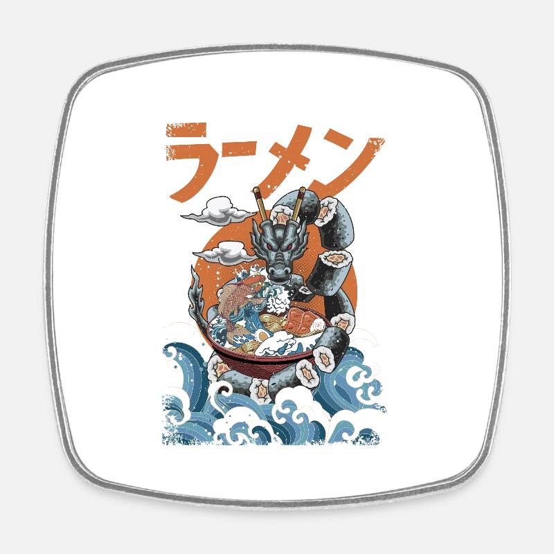 The great Ramen! - Square fridge magnet - white