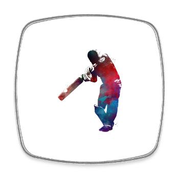 Cricket Sport Kunst #cricket - Viereckiger Kühlschrankmagnet - Weiß - Vorne
