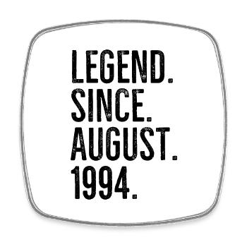 Legende seit August 1994 - Viereckiger Kühlschrankmagnet - Weiß - Vorne