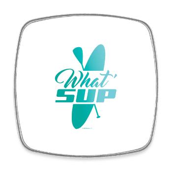 What'SUP - Viereckiger Kühlschrankmagnet - Weiß - Vorne