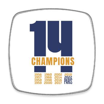 Madrid Champions 2022 - Magnet carré - blanc - Devant