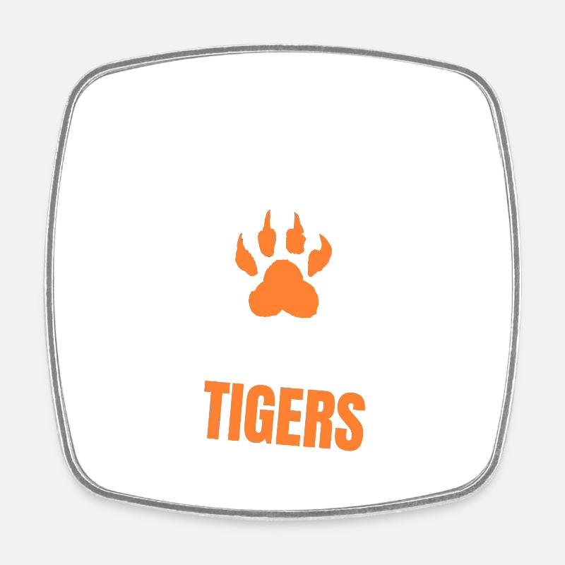 Protect Bengal Tigers - Square fridge magnet - white